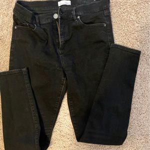 Loft black skinny slim packet jeans